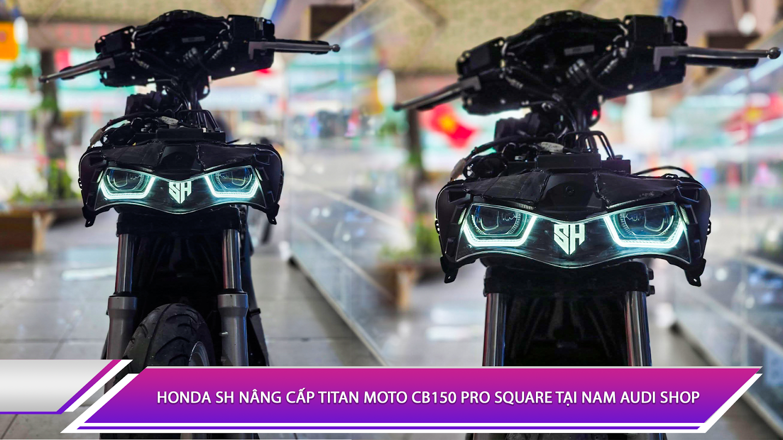 Honda SH nâng cấp CB150 Pro Square tại Nam Audi Shop